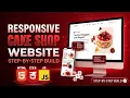 Cake Shop Website Design Using HTML CSS JavaScript Free Source Code