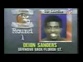 Falcons Select CB Deion Sanders 1989 NFL Draft