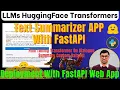 Mastering Text Summarization with HuggingFace Transformers Fine-Tuning FastAPI App Deployment