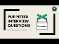 Automation testing - puppeteer interview questions for beginners and intermediates