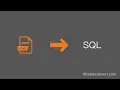 How to Convert HTML table code to SQL online