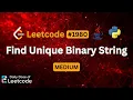 Diagonal Trick Guarantees a New String Find Unique Binary String LeetCode 1980