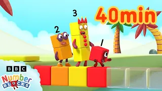 Colourful Math Learn to count - 123 Compilation for Kids Numberblocks