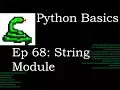 Python Basics String Module