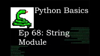 Python Basics String Module