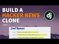 Building a social news site in Django - Part 4 Screencast