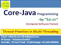 136 Thread-Priorities in Multi-Threading Multi-Threading in Java setPriority getPriority