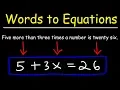 Translating Words To Algebraic Expressions Explained