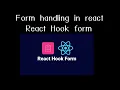 React Hook Form Tutorial in Hindi Simple Powerful Form Validation in React