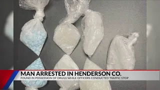 Man arrested after suspected fentanyl meth found during Henderson County traffic stop