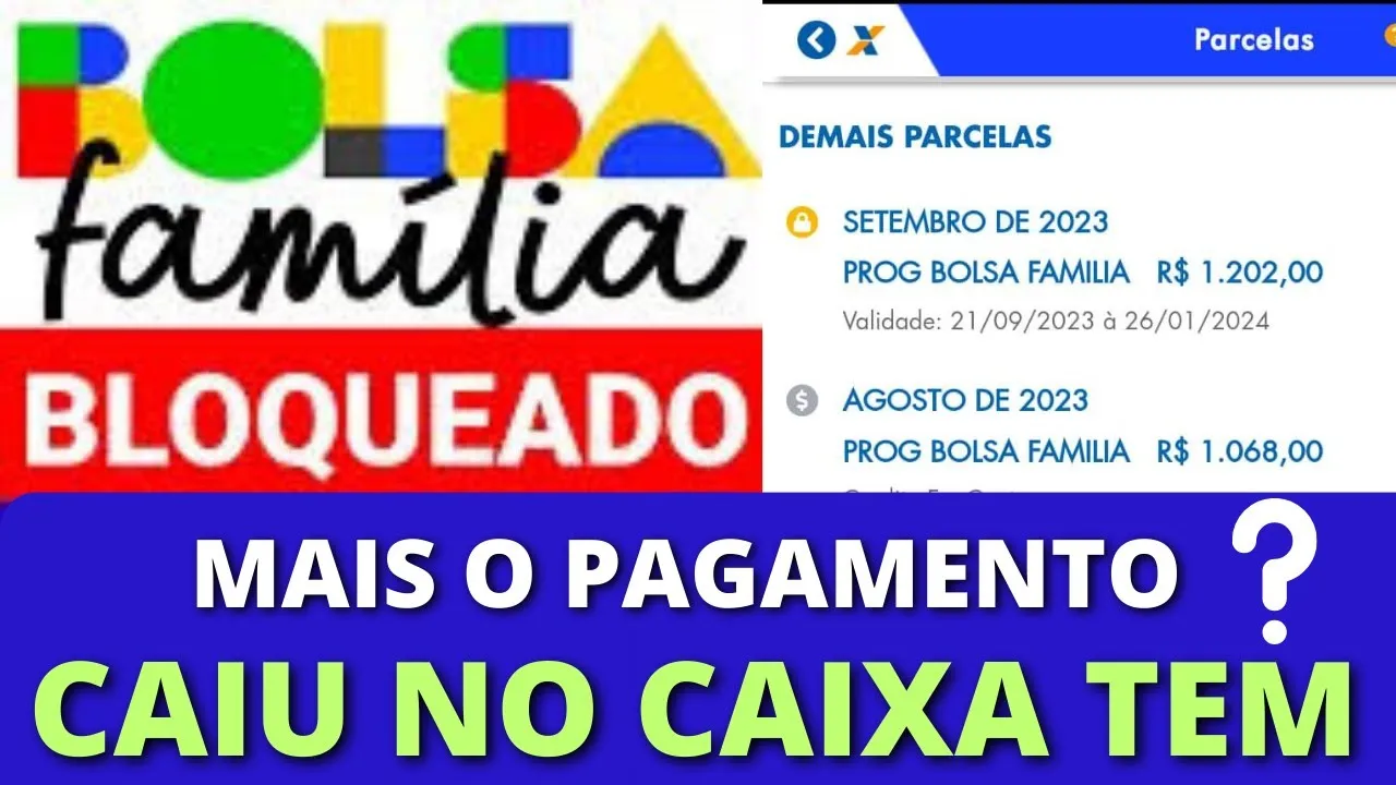 BOLSA FAMÍLIA BLOQUEADO FOI LIBERADO PAGAMENTO NA CONTA CAIXA TEM SETEMBRO