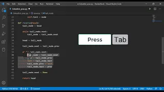 How to indent multiple lines in Visual Studio Code VS Code Python programming 2021