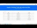Angular 13 bootstrap 5 table with custom search filter