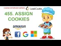Assign Cookies Leetcode 455 Amazon Google Facebook interview question