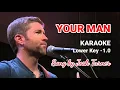 JOSH TURNER | YOUR MAN | KARAOKE | LOWER KEY -1.0 | HD