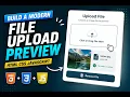 Build a Modern File Upload Using HTML CSS JavaScript