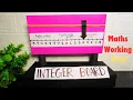 Maths Working Model Integer Board Maths TLM Maths School Project Exhibition model for school
