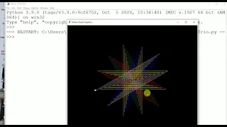 color star using Turtle python
