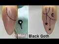 Easy Black Goth Nail Art For Beginner Ve Mong New Nails Design New Nails