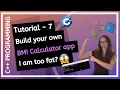 C FOR BEGINNERS 2025 - How to make BMI Calculator application PROGRAMMING TUTORIAL
