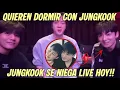 JIKOOK LIVE TODAY! DO THEY WANT TO SLEEP TOGETHER?! JUNGKOOK REFUSES, V AND JIN RESPOND