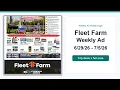 Fleet Farm Weekly Ad 26 - 26 Top Deals