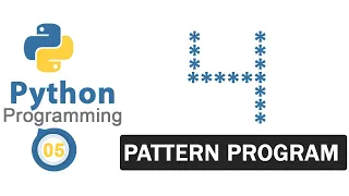Python Pattern Programs Printing Stars in 4 Shape