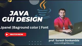 Java GUI Design Tutorial JPanel Background Color Font Customization Swing Beginner Guide