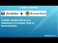 Jenkins Tutorial - Create Jenkins job to run Tests in BrowserStack