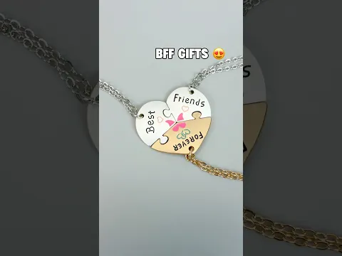 Unboxing secret gifts for loved ones! #bff #besties #necklace #jewelry