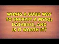 Whats a good way to encrypt a mysql database and is it worth it 3 Solutions