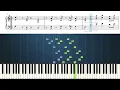 Super Mario Bros. - Main Theme - Piano Tutorial with Sheet Music