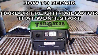How To Repair A Harbor Freight Tailgator Generator That Won t Start