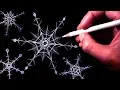 How to Draw Snowflakes