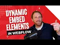 How to add a dynamic embed element to a collection in Webflow