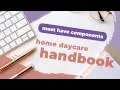 Creating the Home Daycare Parent Handbook that works for you and your program