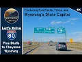 Let s Drive West On I-80 to I-25 in Cheyenne Wyoming from Pine Bluffs Wyoming