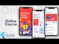 Flutter tutorial Online Course Flutter UI speed code Elearning ui