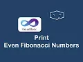 print even fibonacci numbers in vb net