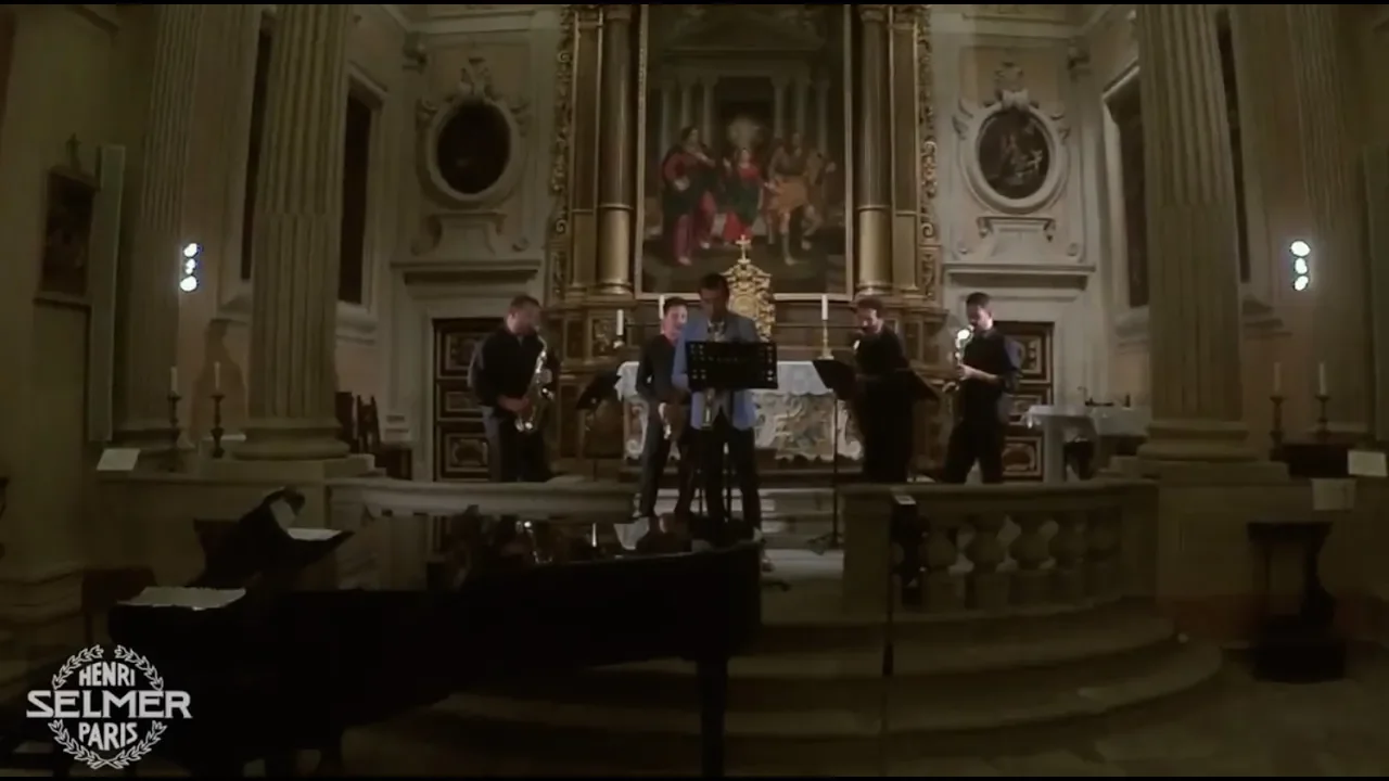 Nikita Zimin & Saxofollia Saxophone Quartet - D. Cimarosa Oboe Concerto