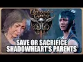 Baldur s Gate 3 - What Happens if you Save Shadowheart s Parents VS Sacrifice Parents