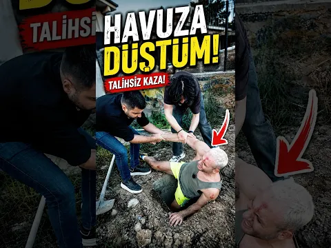 HAVUZ YAPARKEN TALİHSİZ KAZA! 😳( İÇİNE DÜŞTÜM )