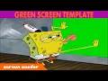 SpongeBob Licking Wall Green Screen