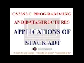 APPLICATIONS OF STACK NOTES CS3353 C PROGRAMMING AND DATASTRUCTURES NOTES INFIX TO POSTFIX