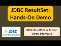 JDBC ResultSet Hands-On Demo