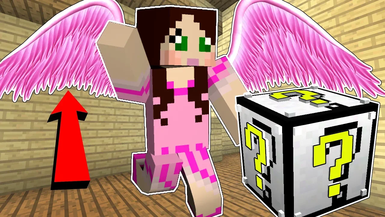 Minecraft: ANGEL LUCKY BLOCK!!! (ANGEL WINGS, HOT TUB, & MORE!) Mod Showcase