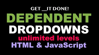 HTML JavaScript Dependent Dropdown List Cascading Unlimited Levels - e 2 p 1