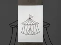 How To Draw Circus Tent