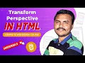 perspective 3d transform effect in css css transform animation tutorial in hindi