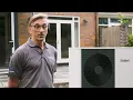 Urban home heat pump installation - aroTHERM plus